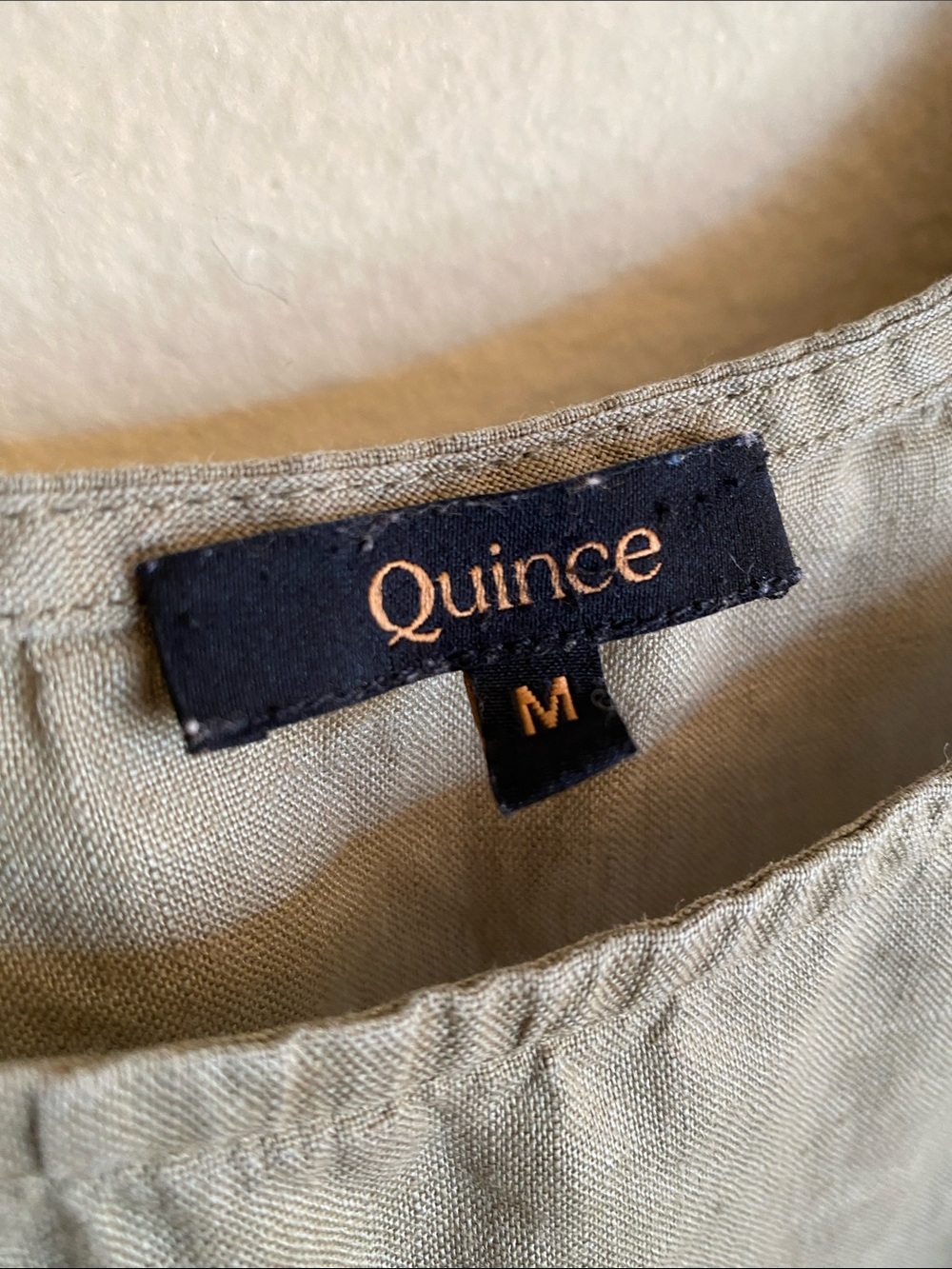 Quince Olive Linen Top - Picture 2 of 4